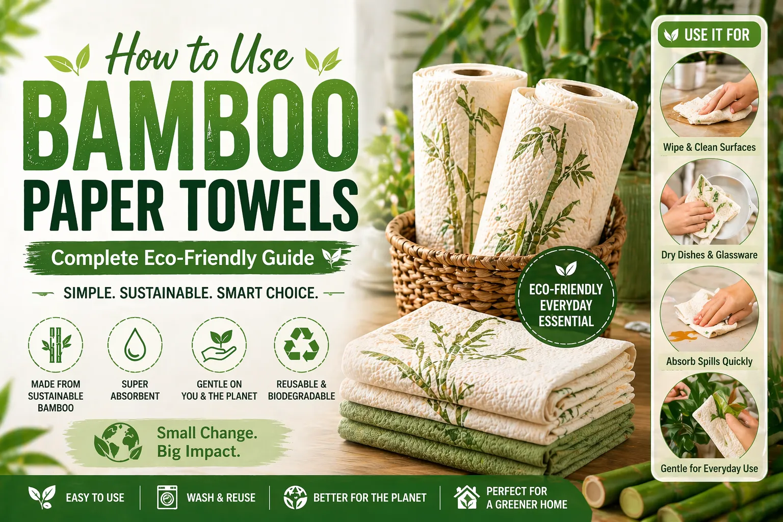 How to Use Bamboo Paper Towels